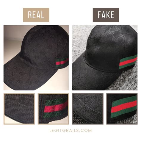 gucci baseball cap real vs fake|is a gucci hat real.